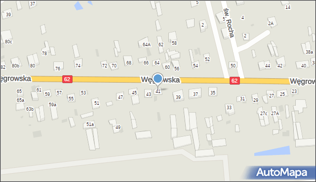 Sokołów Podlaski, Węgrowska, 41, mapa Sokołów Podlaski