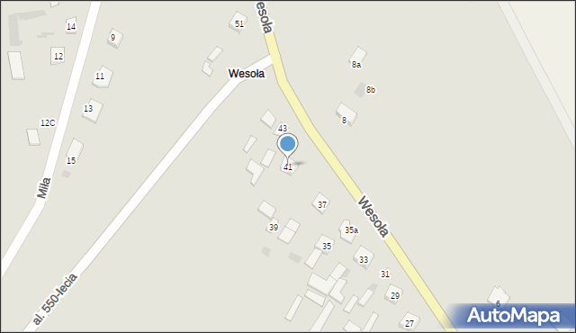 Sokołów Podlaski, Wesoła, 41, mapa Sokołów Podlaski