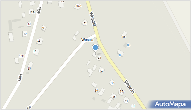 Sokołów Podlaski, Wesoła, 45, mapa Sokołów Podlaski