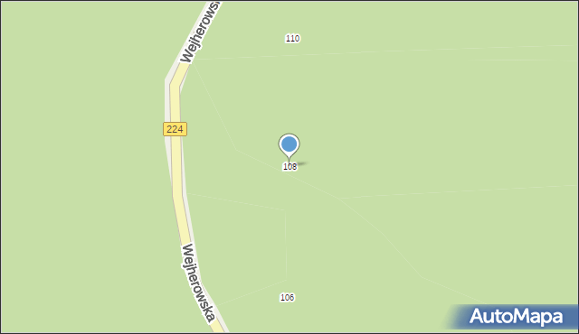 Sopieszyno, Wejherowska, 108, mapa Sopieszyno