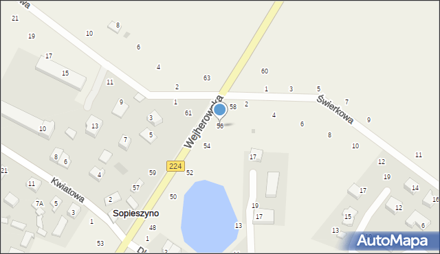 Sopieszyno, Wejherowska, 56, mapa Sopieszyno