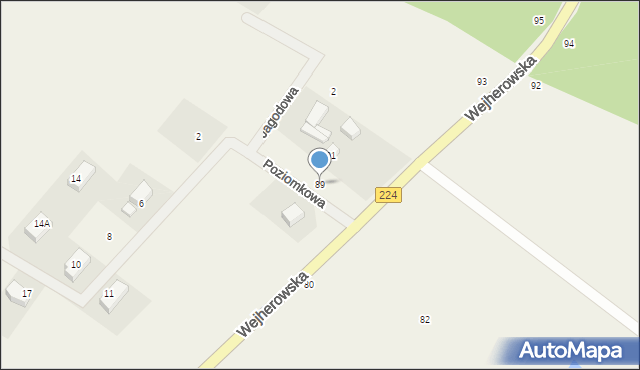 Sopieszyno, Wejherowska, 89, mapa Sopieszyno
