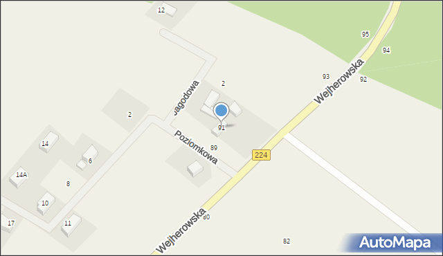 Sopieszyno, Wejherowska, 91, mapa Sopieszyno
