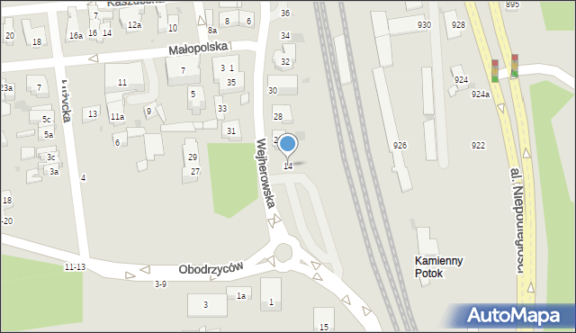 Sopot, Wejherowska, 14, mapa Sopotu