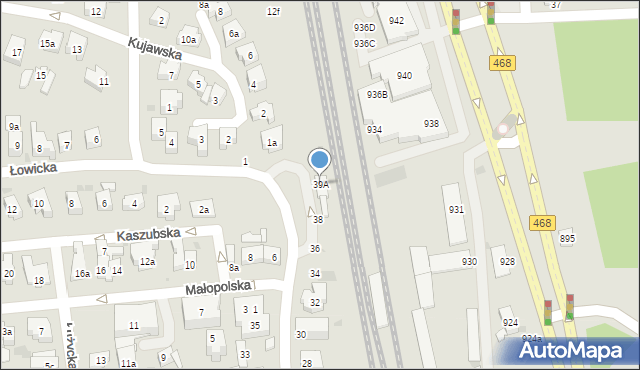 Sopot, Wejherowska, 39A, mapa Sopotu