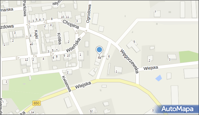 Srokowo, Węgorzewska, 6a, mapa Srokowo