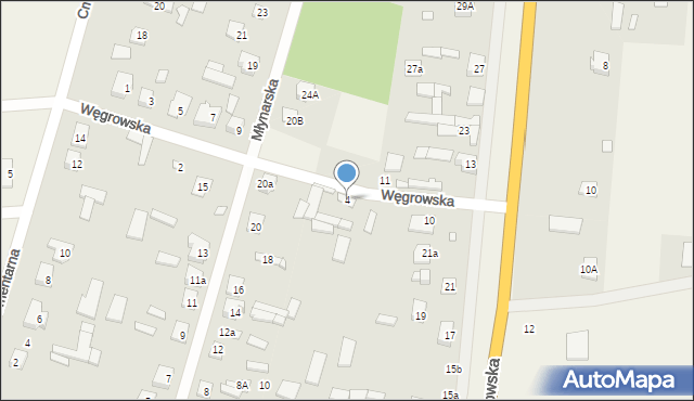 Stanisławów, Węgrowska, 4, mapa Stanisławów