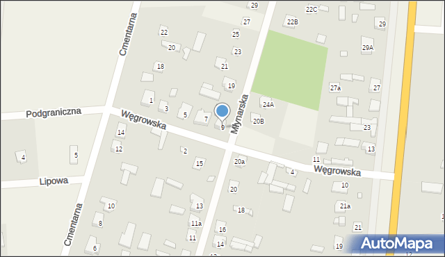 Stanisławów, Węgrowska, 9, mapa Stanisławów
