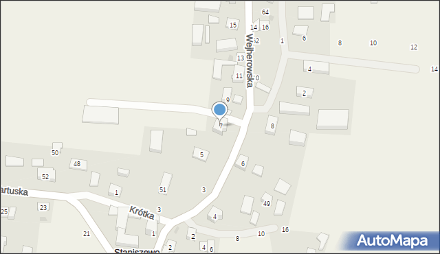 Staniszewo, Wejherowska, 7, mapa Staniszewo