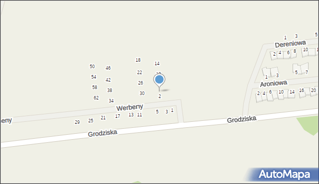 Stara Wieś, Werbeny, 4, mapa Stara Wieś