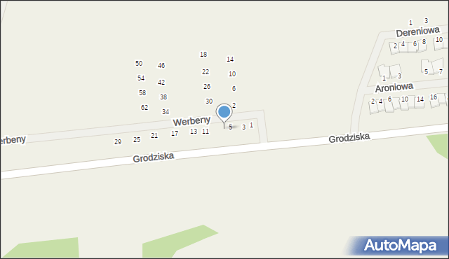 Stara Wieś, Werbeny, 7, mapa Stara Wieś