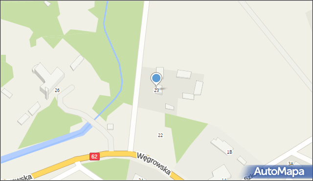 Starawieś, Węgrowska, 23, mapa Starawieś