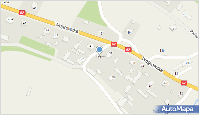 Starawieś, Węgrowska, 38, mapa Starawieś