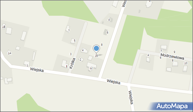 Stare Bosewo, Wesoła, 10, mapa Stare Bosewo