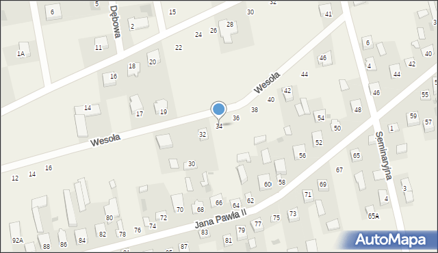 Stare Opole, Wesoła, 34, mapa Stare Opole
