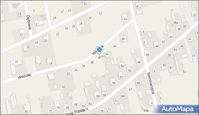 Stare Opole, Wesoła, 40, mapa Stare Opole