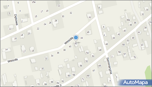 Stare Opole, Wesoła, 42, mapa Stare Opole