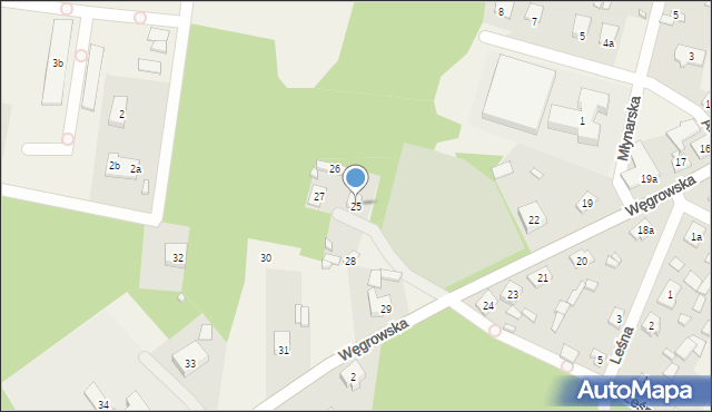 Stoczek, Węgrowska, 25, mapa Stoczek