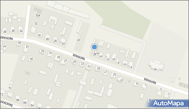 Strabla, Wesoła, 16, mapa Strabla