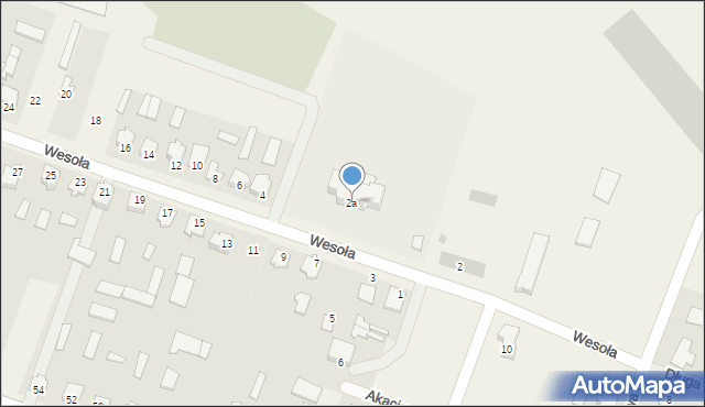 Strabla, Wesoła, 2a, mapa Strabla