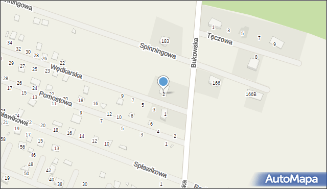 Strykowo, Wędkarska, 2, mapa Strykowo