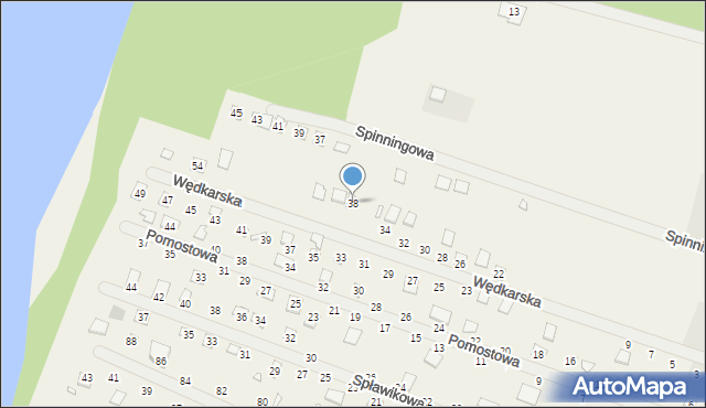 Strykowo, Wędkarska, 38, mapa Strykowo