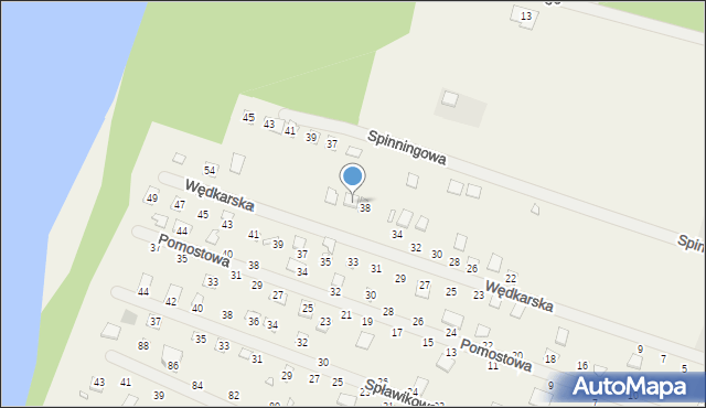 Strykowo, Wędkarska, 40, mapa Strykowo