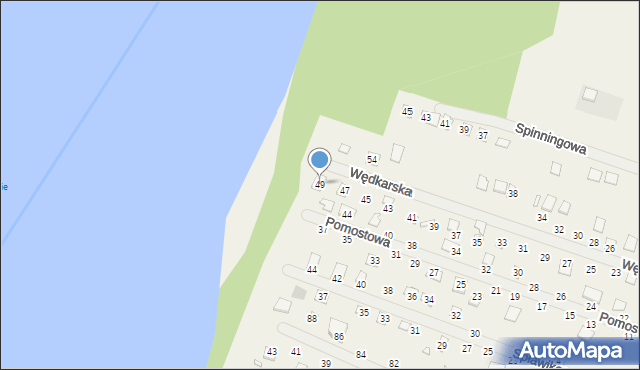 Strykowo, Wędkarska, 49, mapa Strykowo