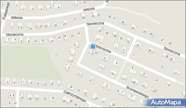 Strzelin, Weteranów, 2, mapa Strzelin