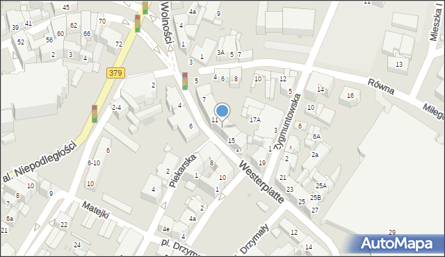 Świdnica, Westerplatte, 13, mapa Świdnicy