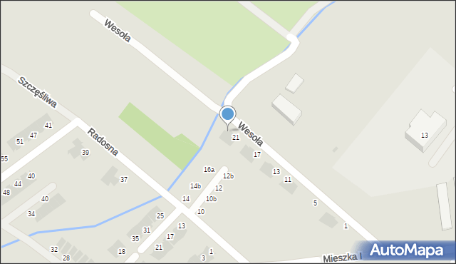 Świebodzice, Wesoła, 23, mapa Świebodzice