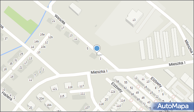 Świebodzice, Wesoła, 3, mapa Świebodzice