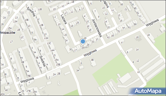 Świętochłowice, Węglowa, 23, mapa Świętochłowice