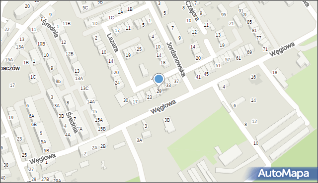 Świętochłowice, Węglowa, 29, mapa Świętochłowice