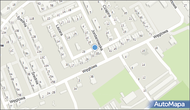 Świętochłowice, Węglowa, 35, mapa Świętochłowice