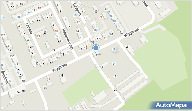 Świętochłowice, Węglowa, 4, mapa Świętochłowice