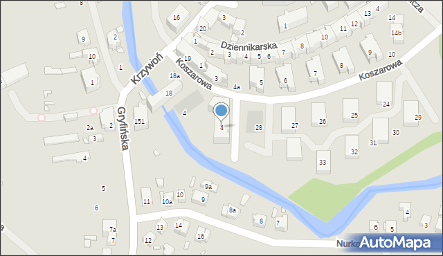 Szczecin, Weteranów, 4, mapa Szczecina