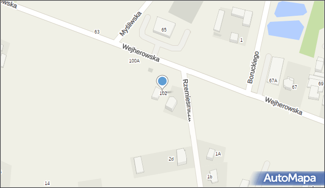 Szemud, Wejherowska, 102, mapa Szemud