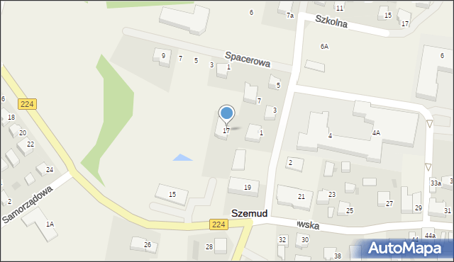 Szemud, Wejherowska, 17, mapa Szemud