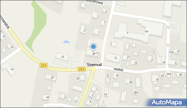 Szemud, Wejherowska, 19, mapa Szemud