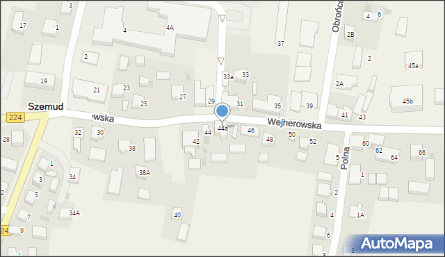 Szemud, Wejherowska, 44a, mapa Szemud