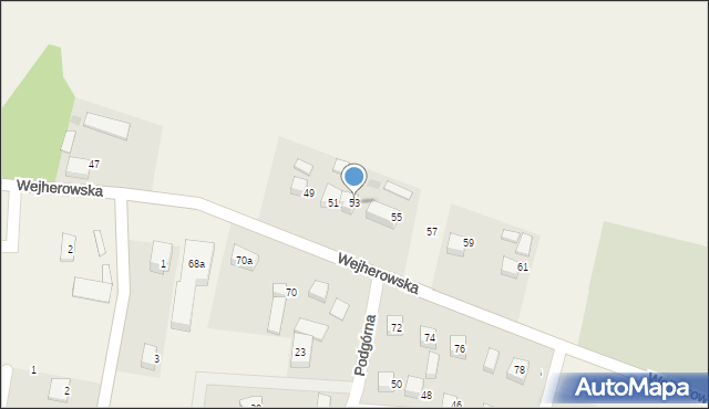 Szemud, Wejherowska, 53, mapa Szemud