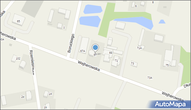 Szemud, Wejherowska, 67, mapa Szemud