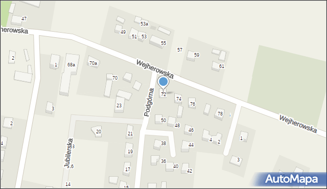 Szemud, Wejherowska, 72, mapa Szemud