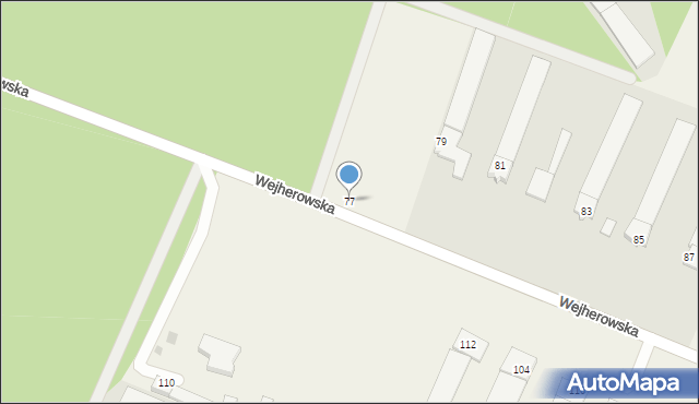 Szemud, Wejherowska, 77, mapa Szemud