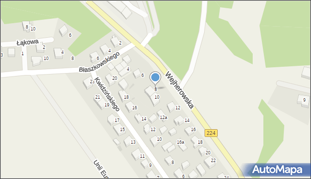 Szemud, Wejherowska, 8, mapa Szemud