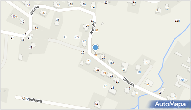 Targanice, Wesoła, 18, mapa Targanice