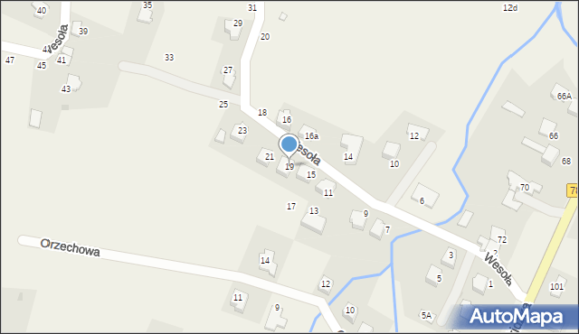 Targanice, Wesoła, 19, mapa Targanice