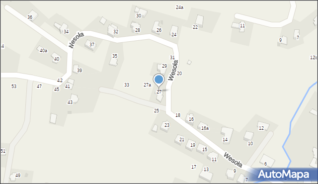 Targanice, Wesoła, 27, mapa Targanice