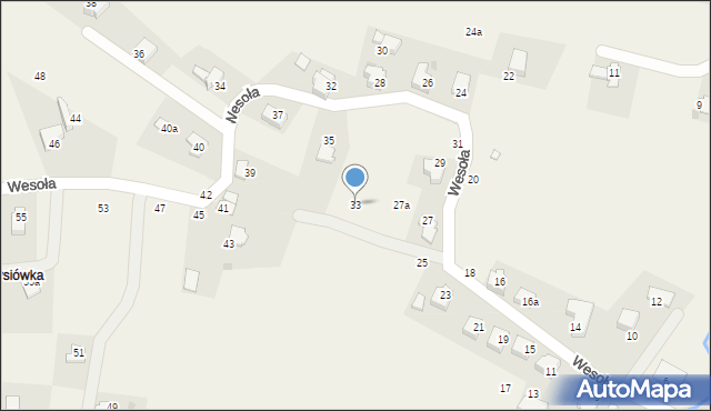 Targanice, Wesoła, 33, mapa Targanice